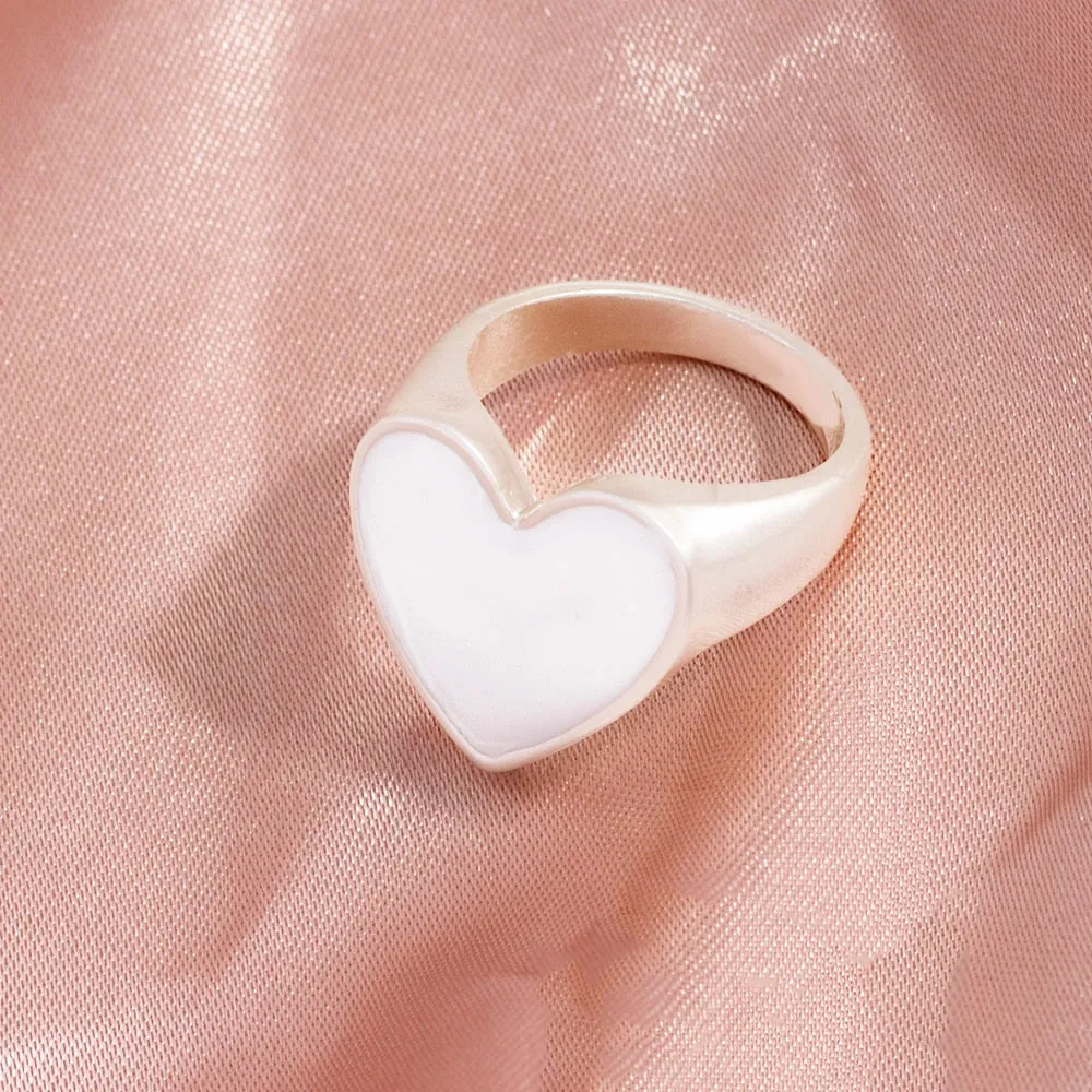Various Heart Shape and Colorful Rings