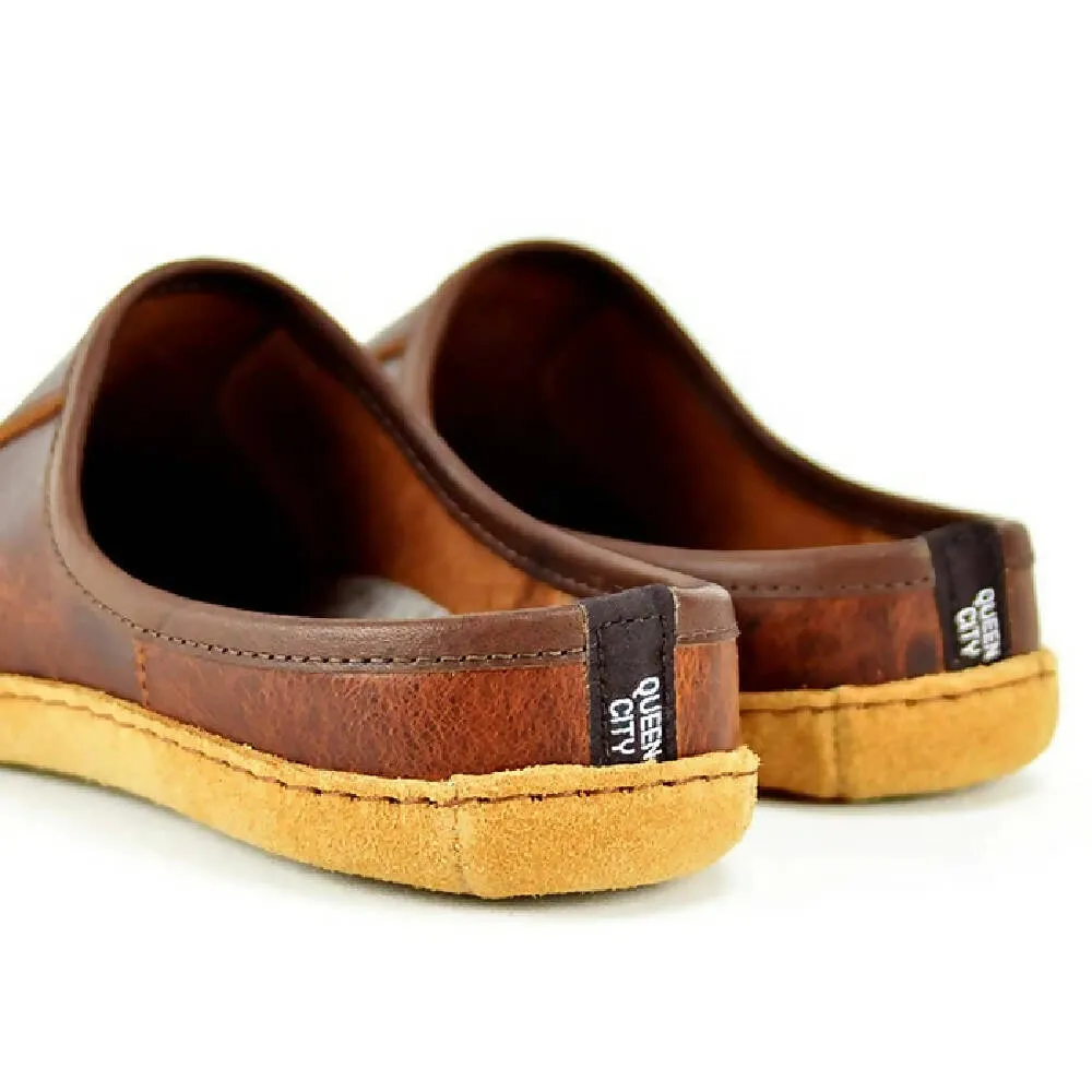 Vermont House Shoes: Mule - Tobacco