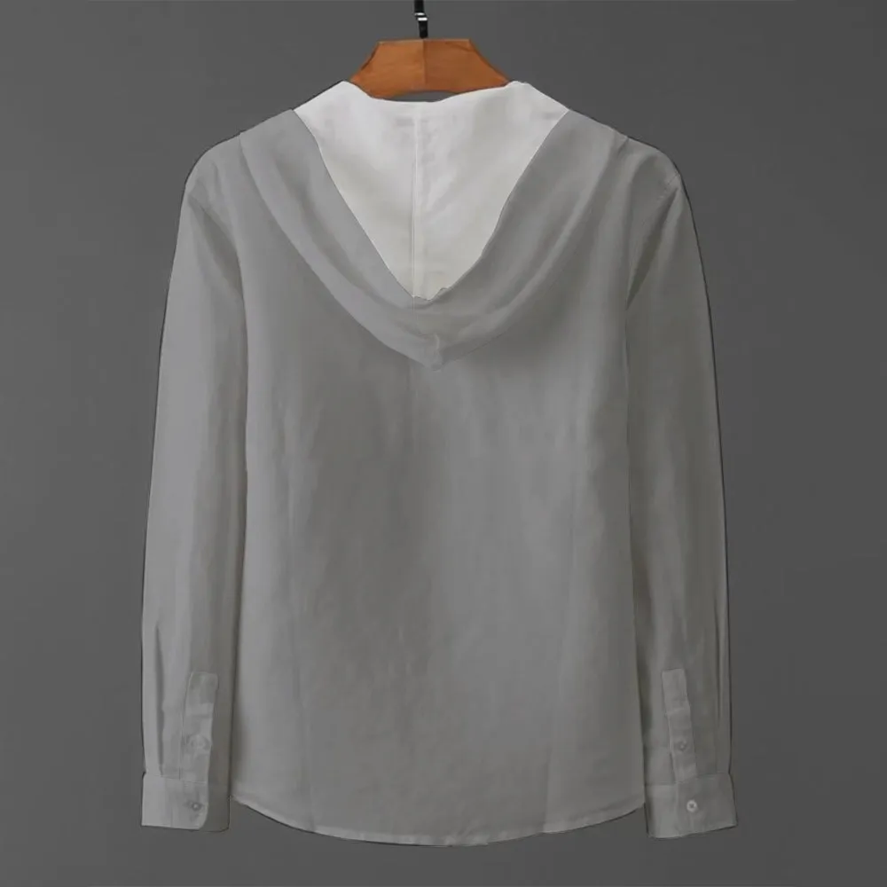 Vintage Print Casual Jacquard Shirt 2411003632