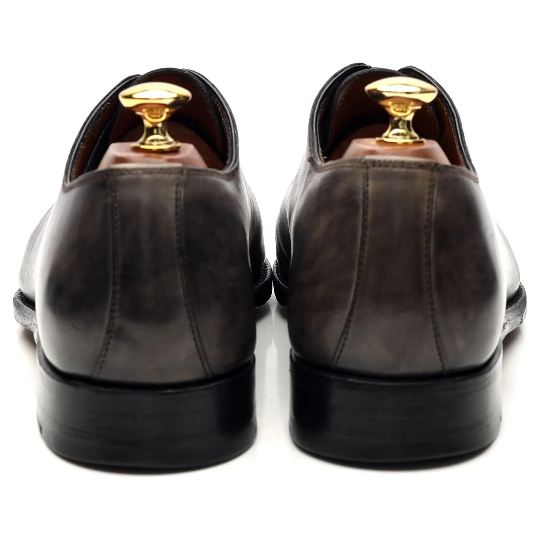 'Vittorio II' Grey Museum Leather Wholecut Oxford UK 9 EU 43