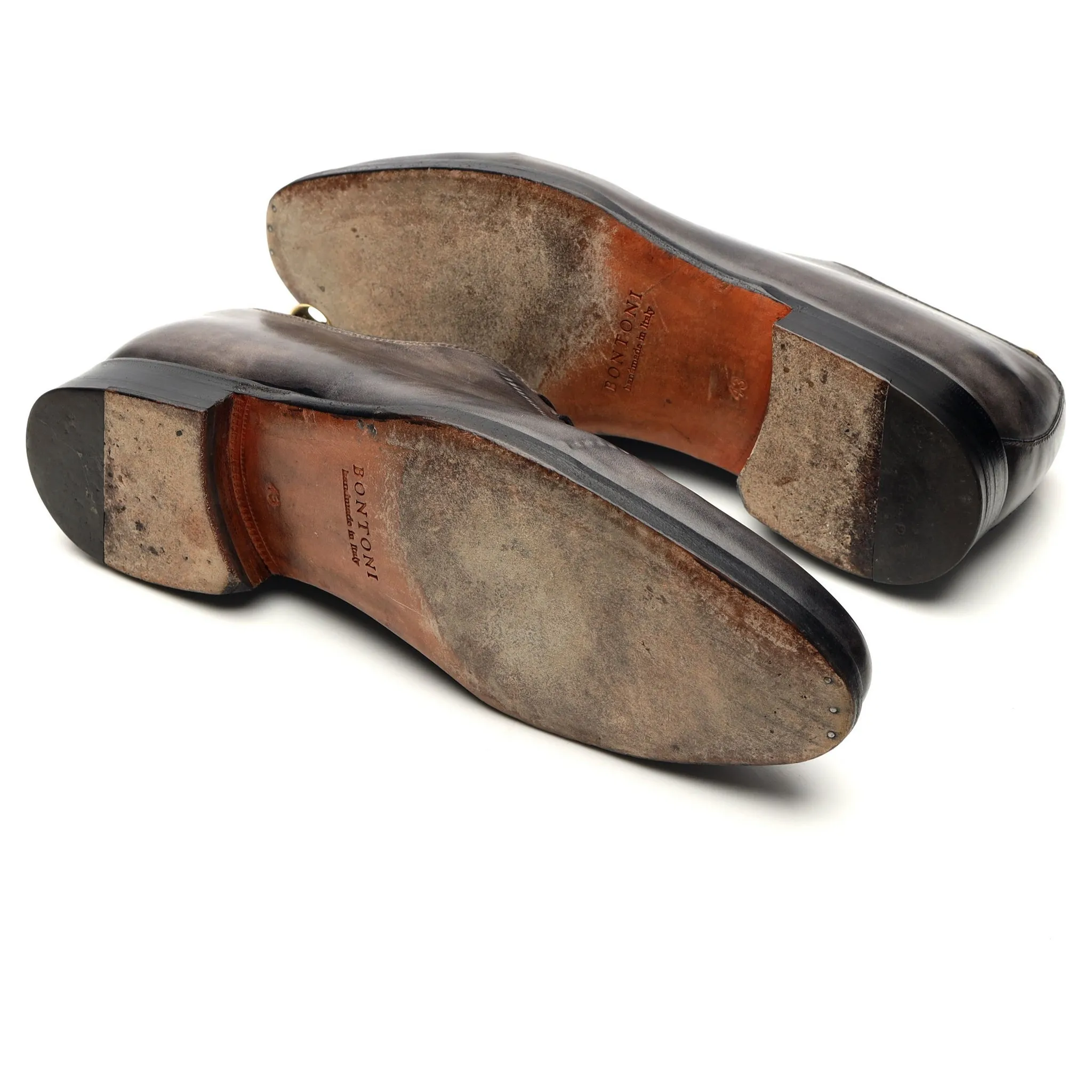 'Vittorio II' Grey Museum Leather Wholecut Oxford UK 9 EU 43