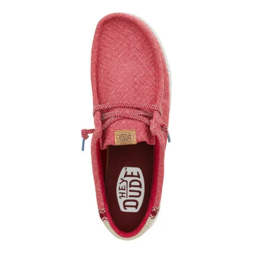 Wally Jute - Claret Red/Silver Birch