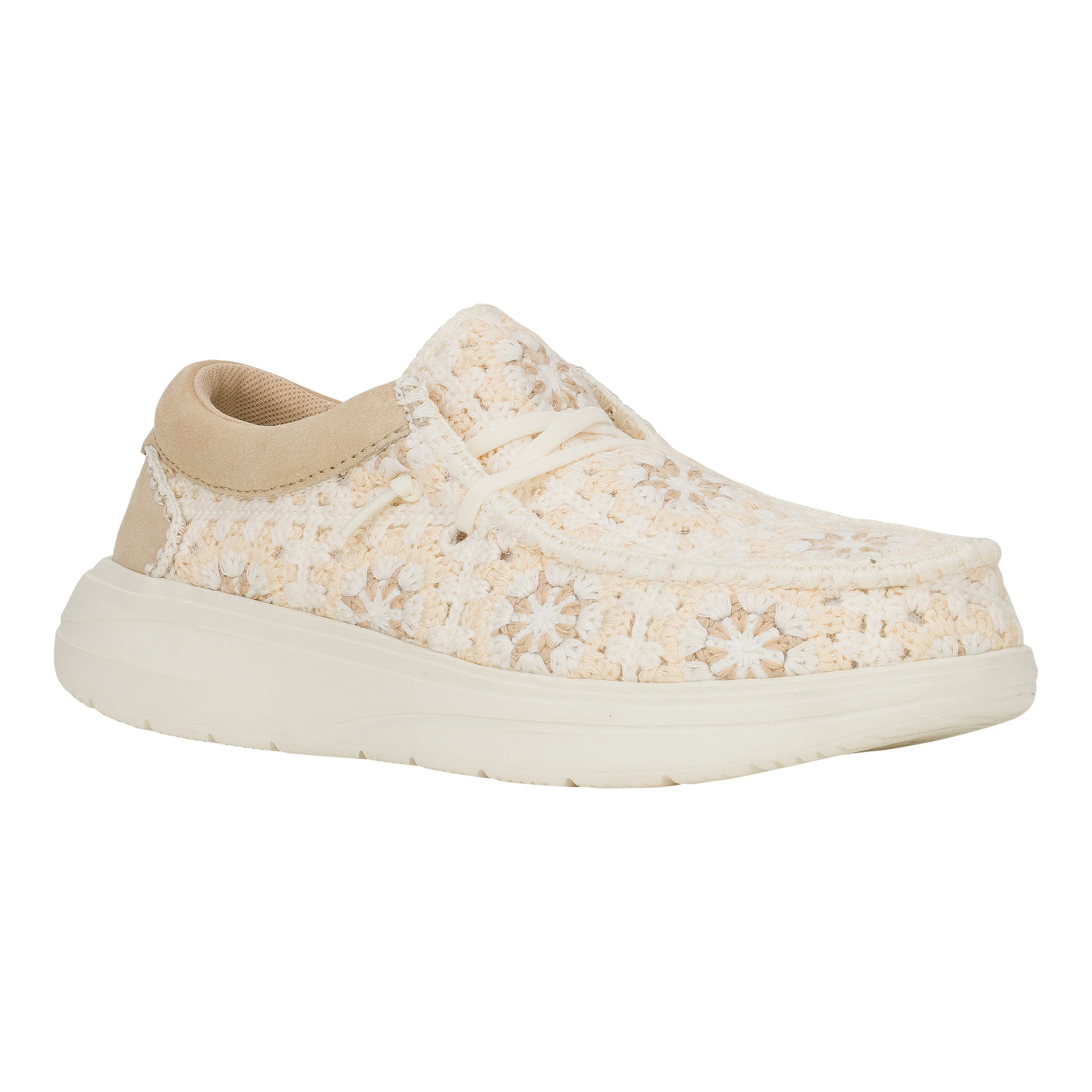 Wendy Comf Cottage Crochet - Tan/Multi 