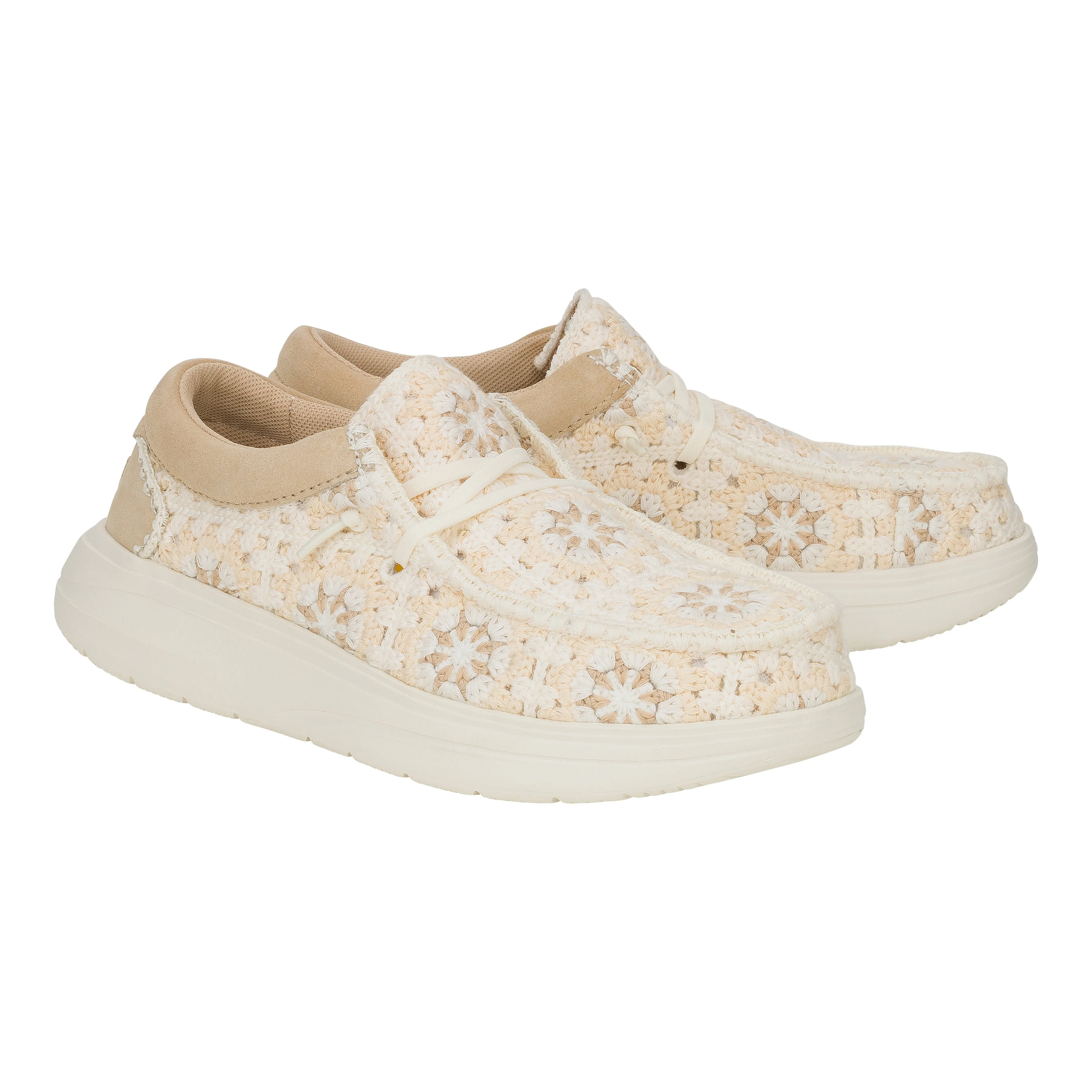 Wendy Comf Cottage Crochet - Tan/Multi 