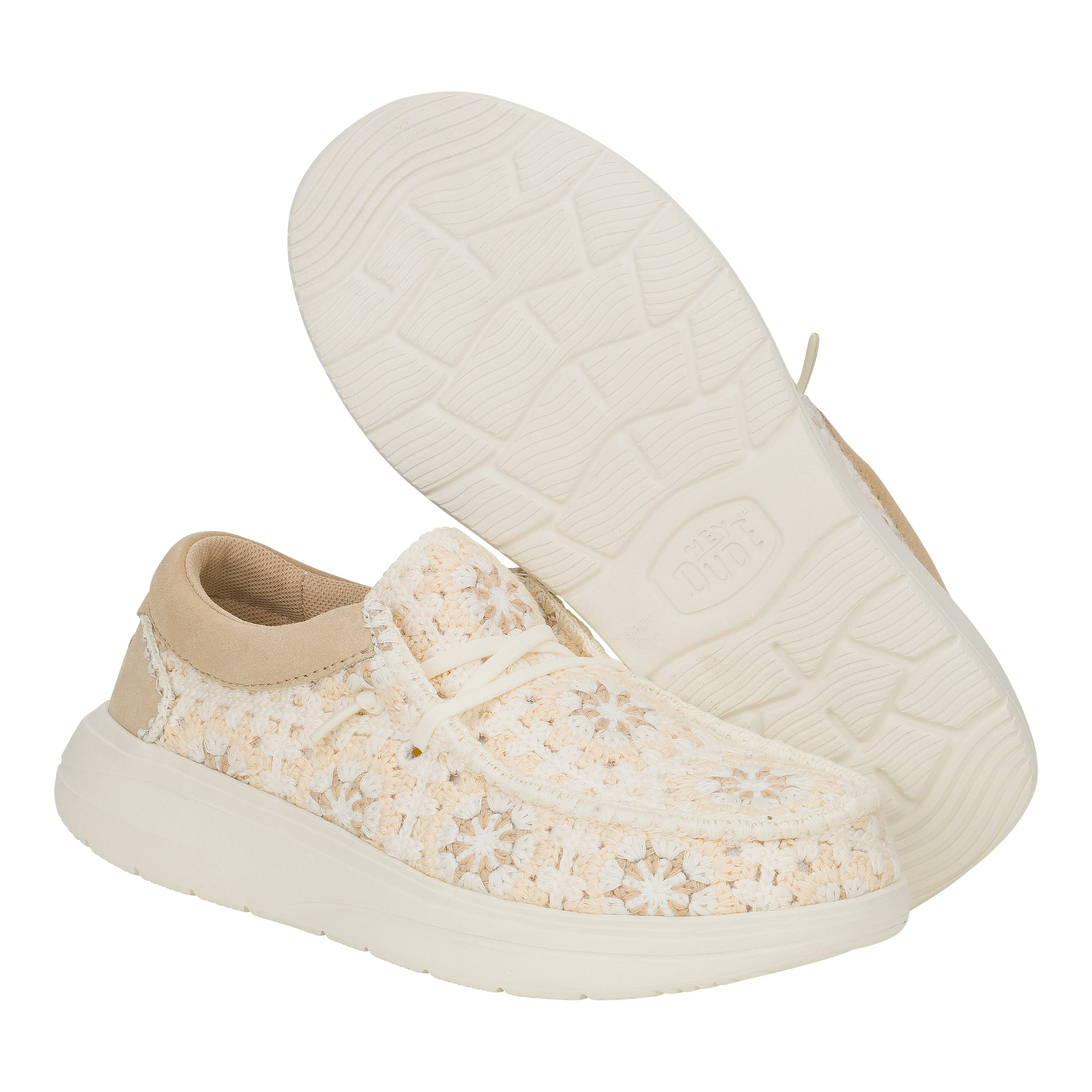 Wendy Comf Cottage Crochet - Tan/Multi 