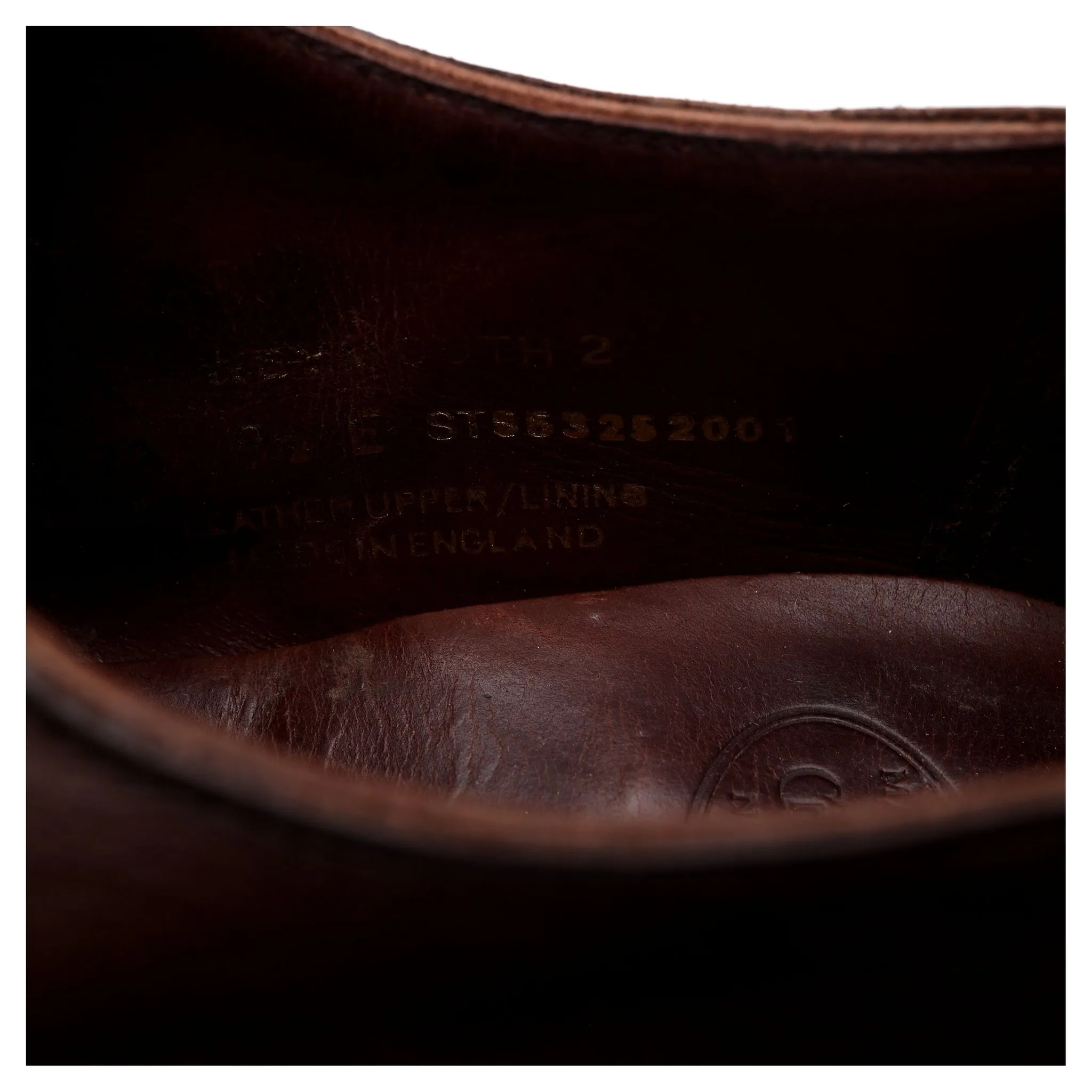 'Weymouth 2' Dark Brown Leather Oxford UK 8.5 E