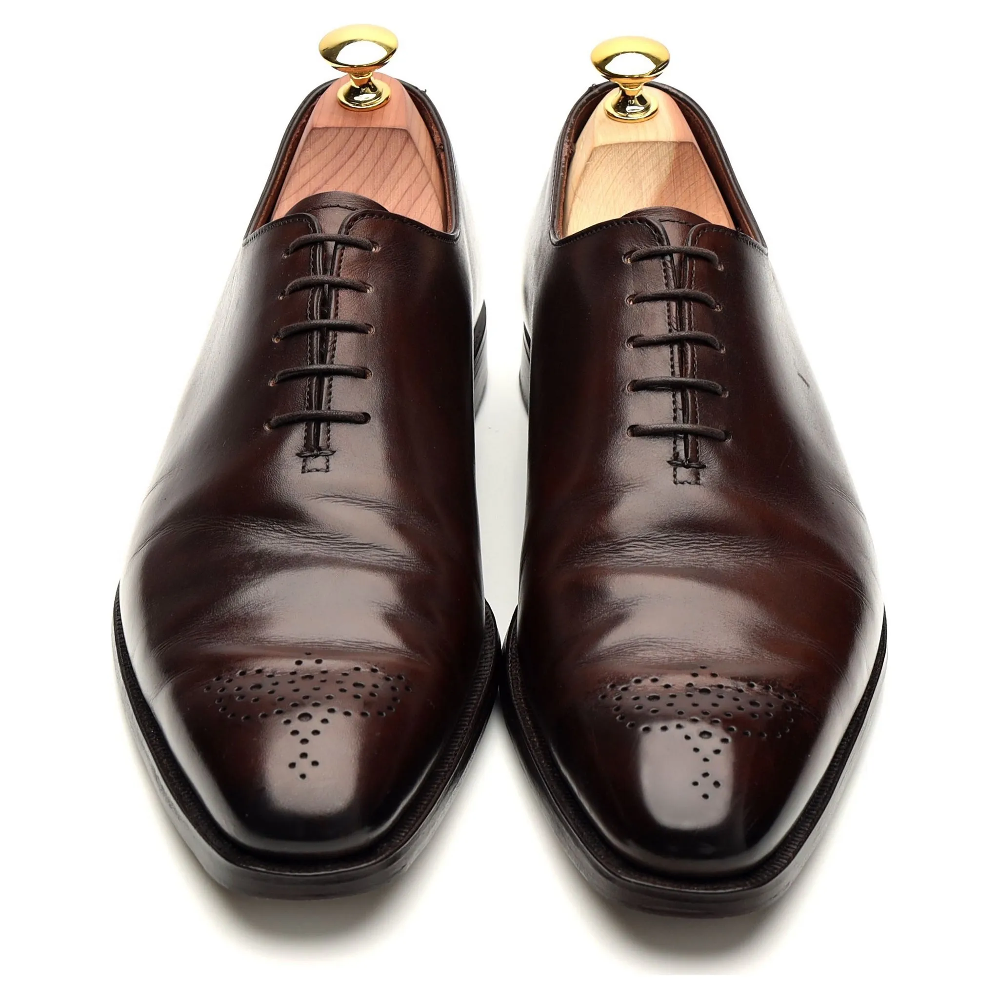 'Weymouth 2' Dark Brown Leather Wholecut Oxford UK 7.5 E
