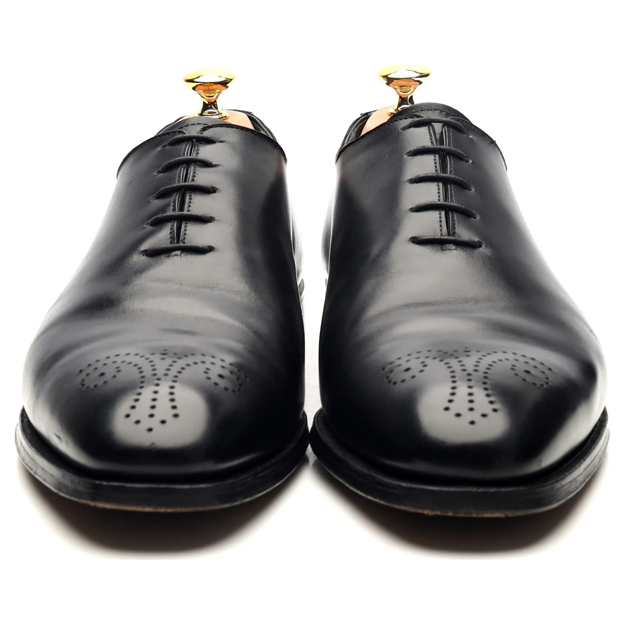 'Weymouth' Black Leather Oxford UK 11 E
