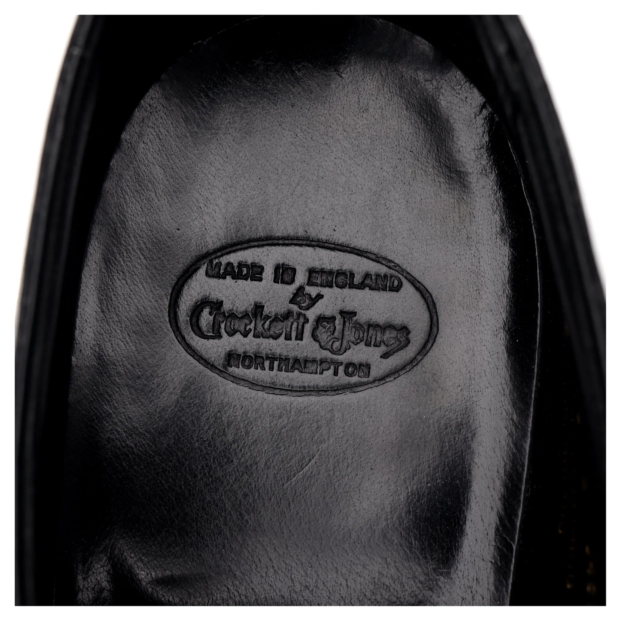 'Weymouth' Black Leather Wholecut Oxford UK 10 E