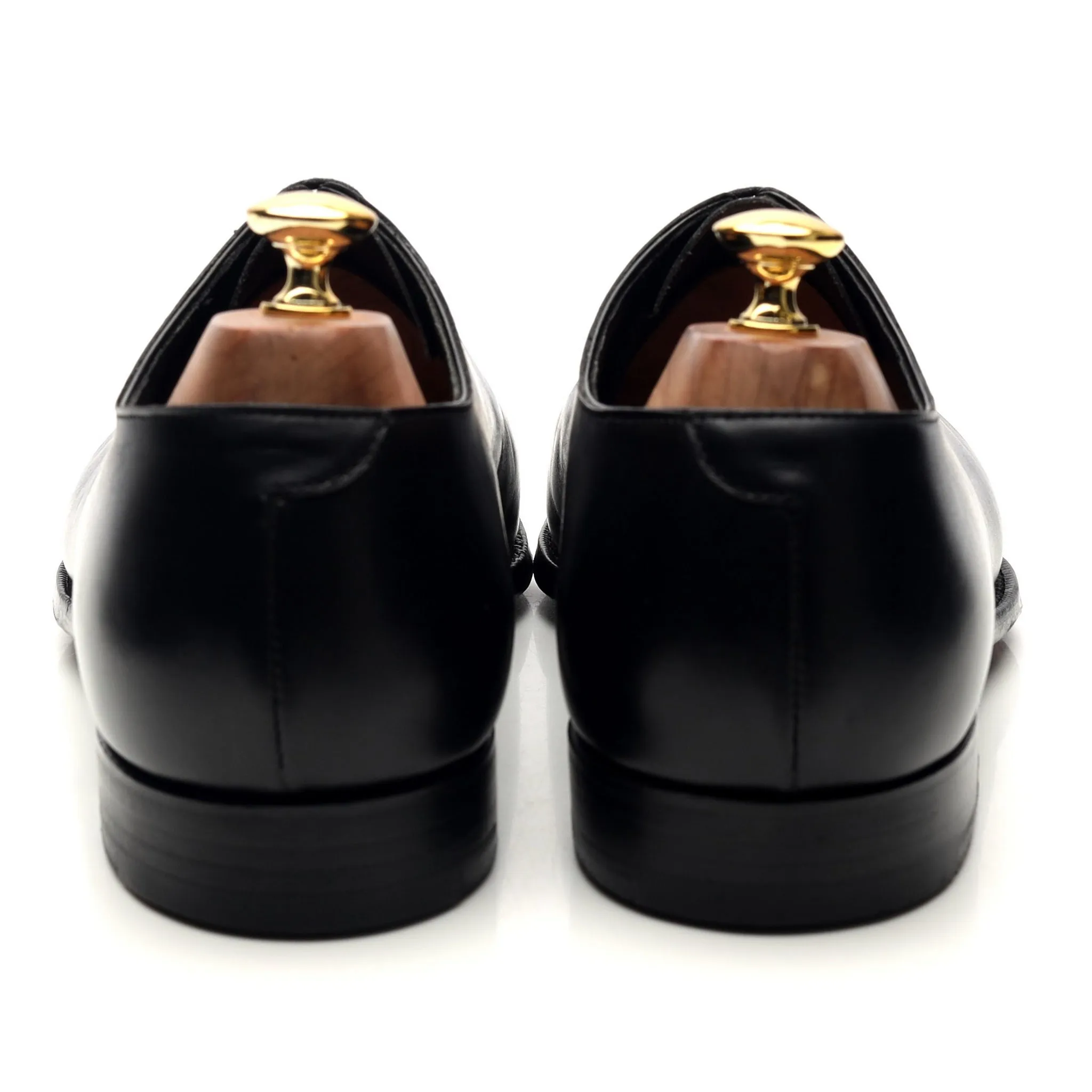 'Weymouth' Black Leather Wholecut Oxford UK 10 E