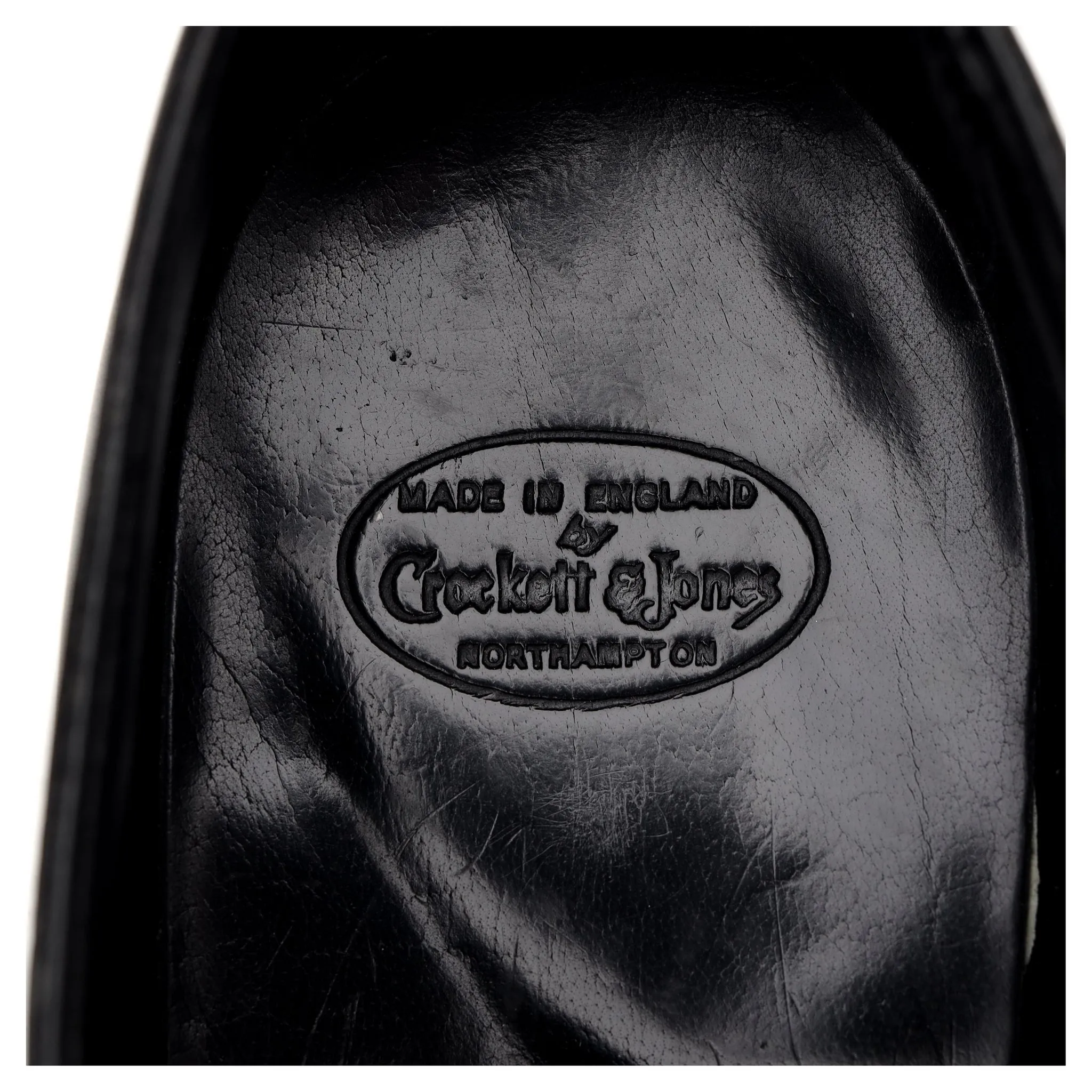 'Weymouth' Black Leather Wholecut Oxford UK 10.5 E