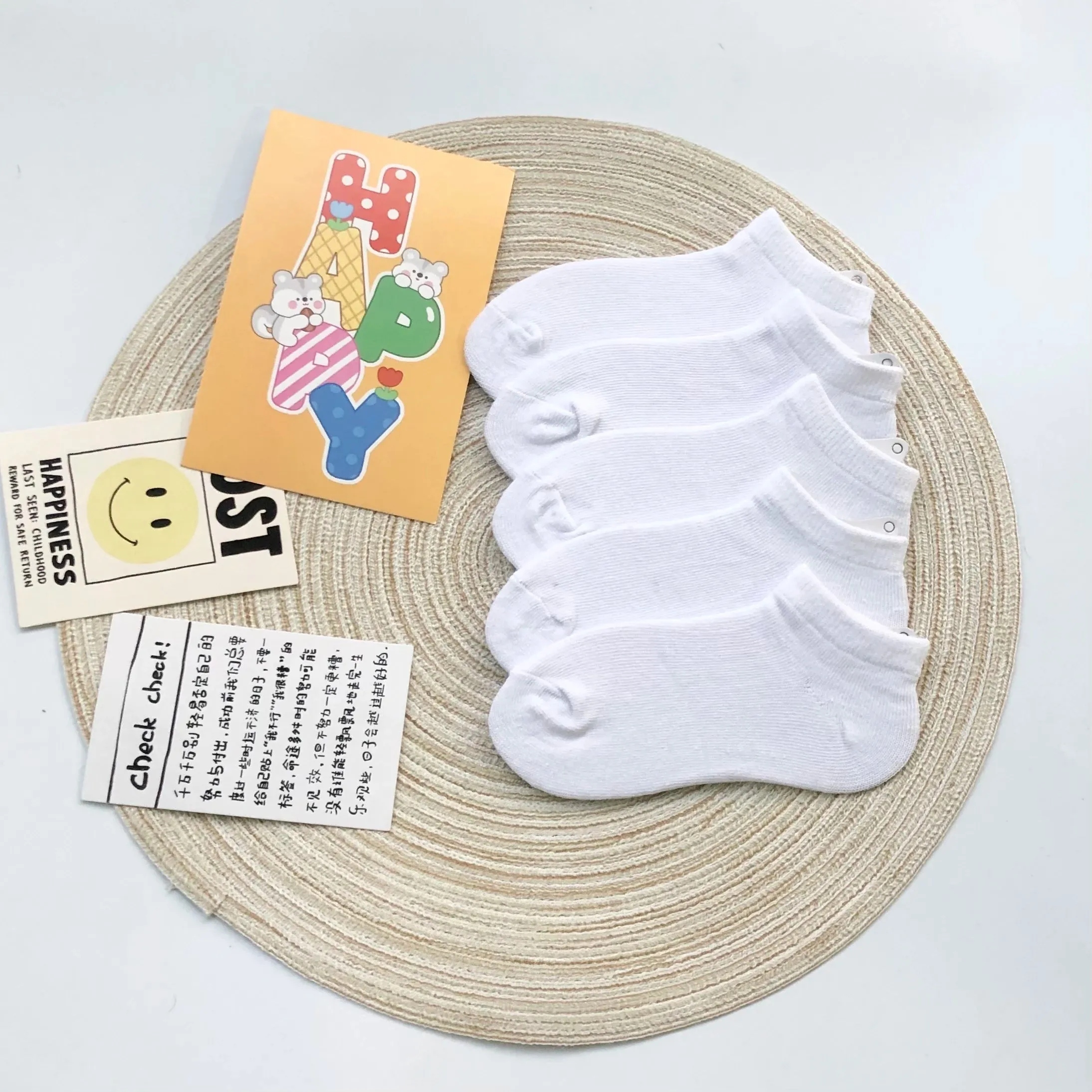 White Mesh Cotton Socks