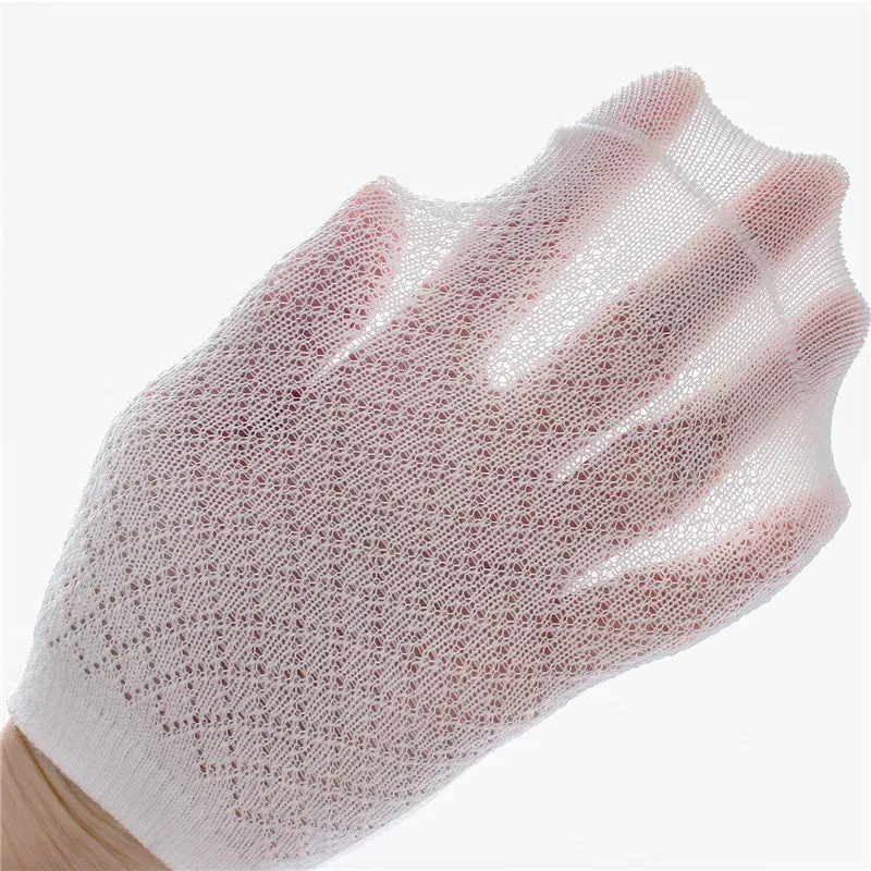 White Mesh Cotton Socks