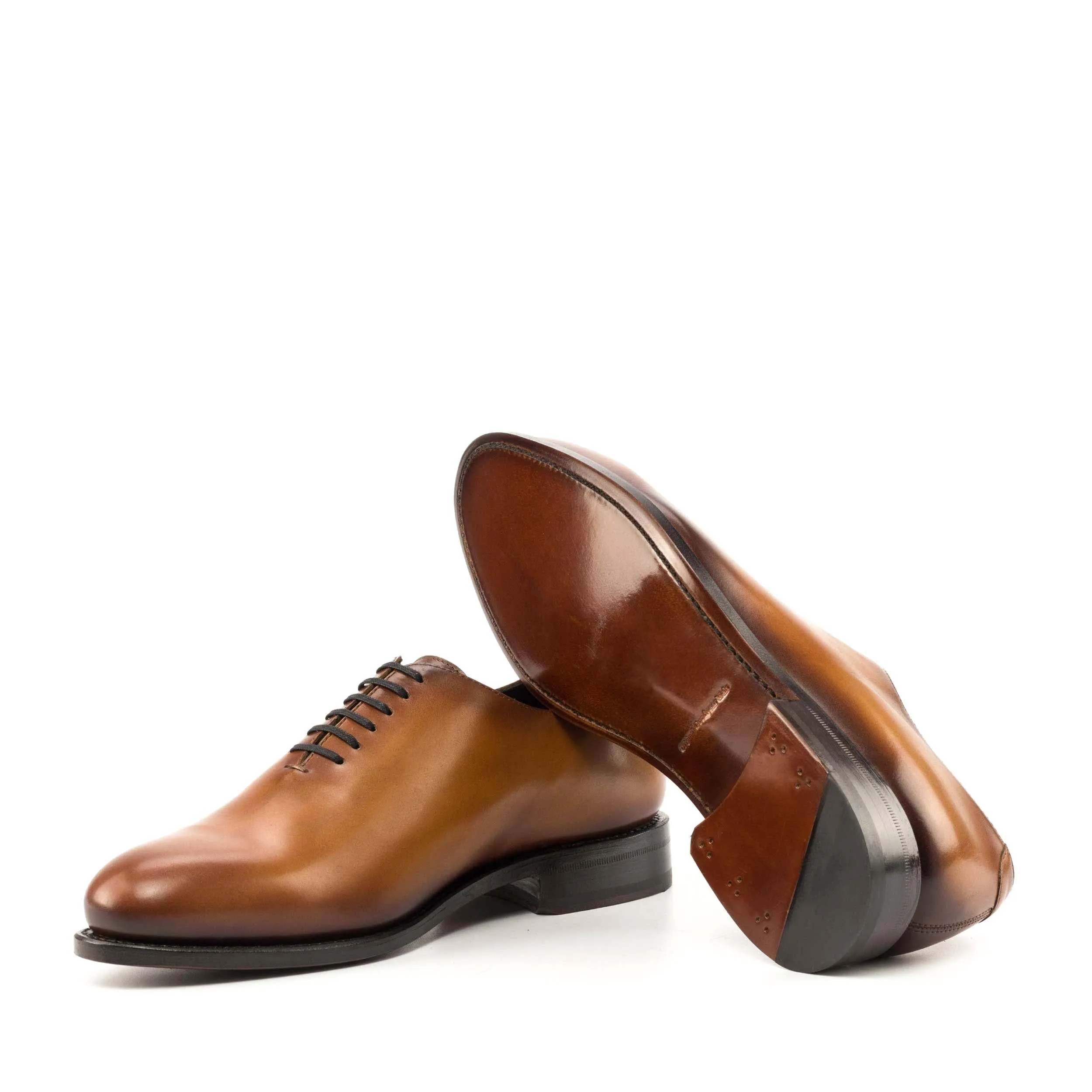 Whole Cut cognac box calf