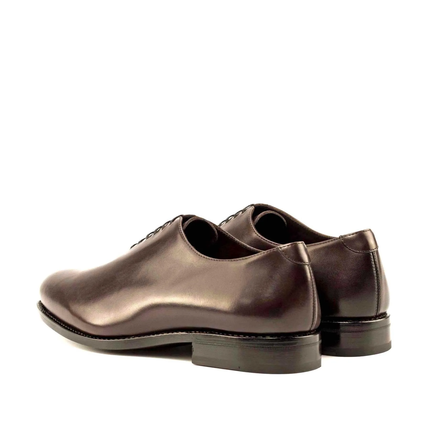 Whole Cut dark brown box calf