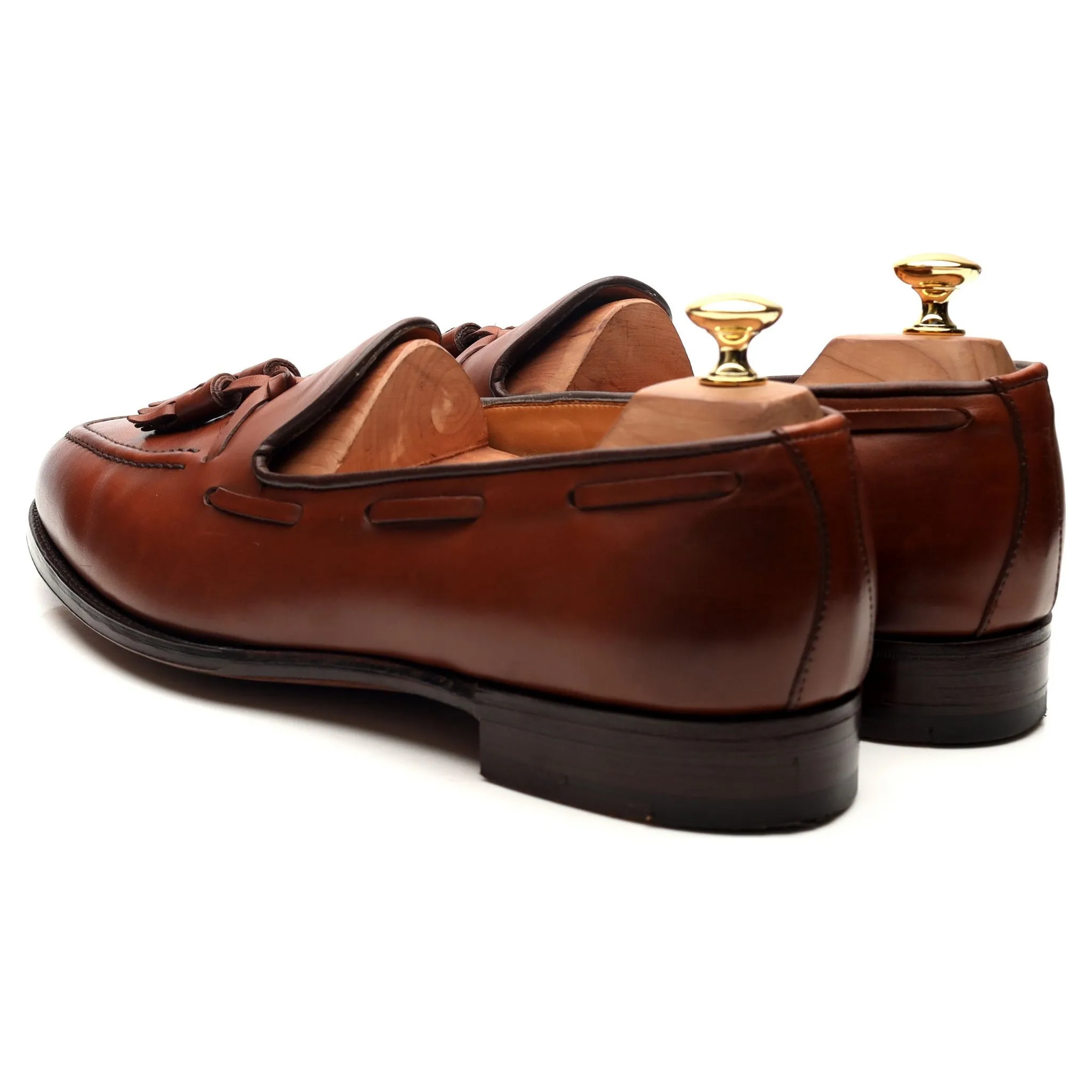 'Windsor' Tan Brown Tassel Loafers UK 10 EX