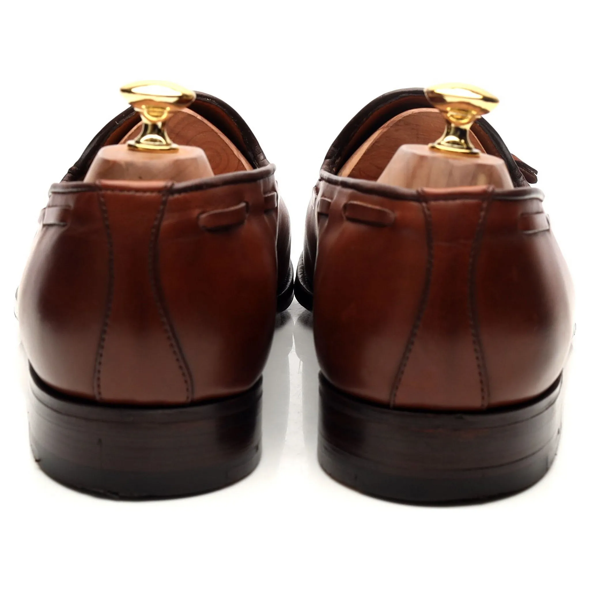 'Windsor' Tan Brown Tassel Loafers UK 10 EX