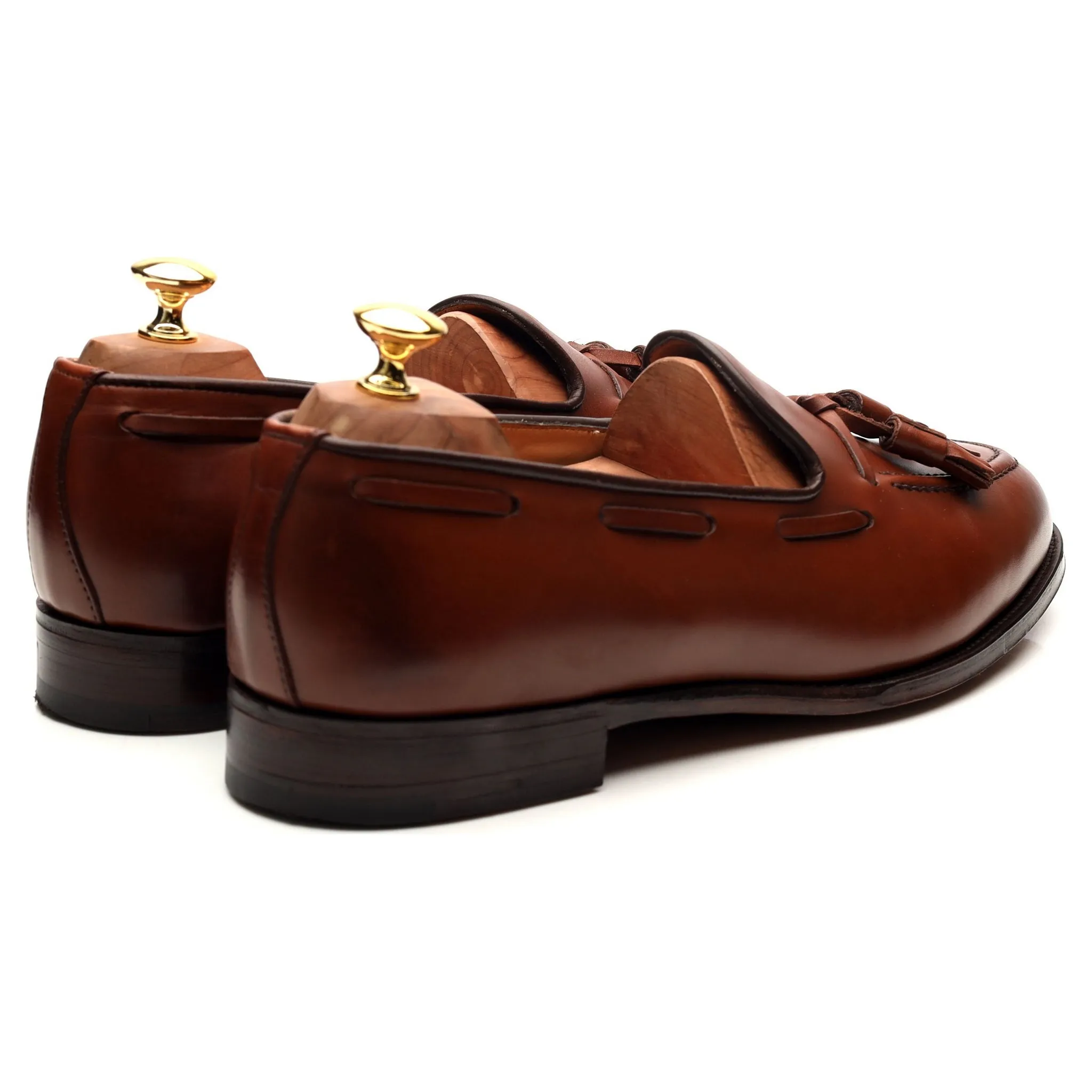 'Windsor' Tan Brown Tassel Loafers UK 10 EX