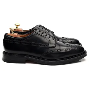 'Wirral' Black Leather Derby Brogue UK 8 F