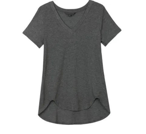 Women V neck Plus size casual loose shirt