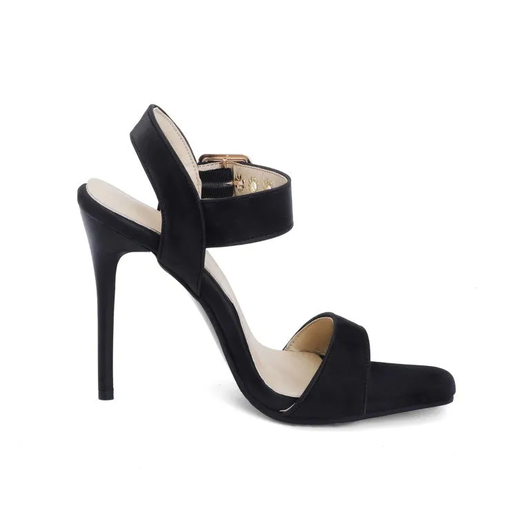 Women's Buckle High Heel Stiletto Sandals