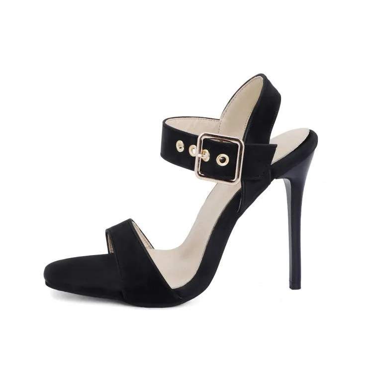 Women's Buckle High Heel Stiletto Sandals