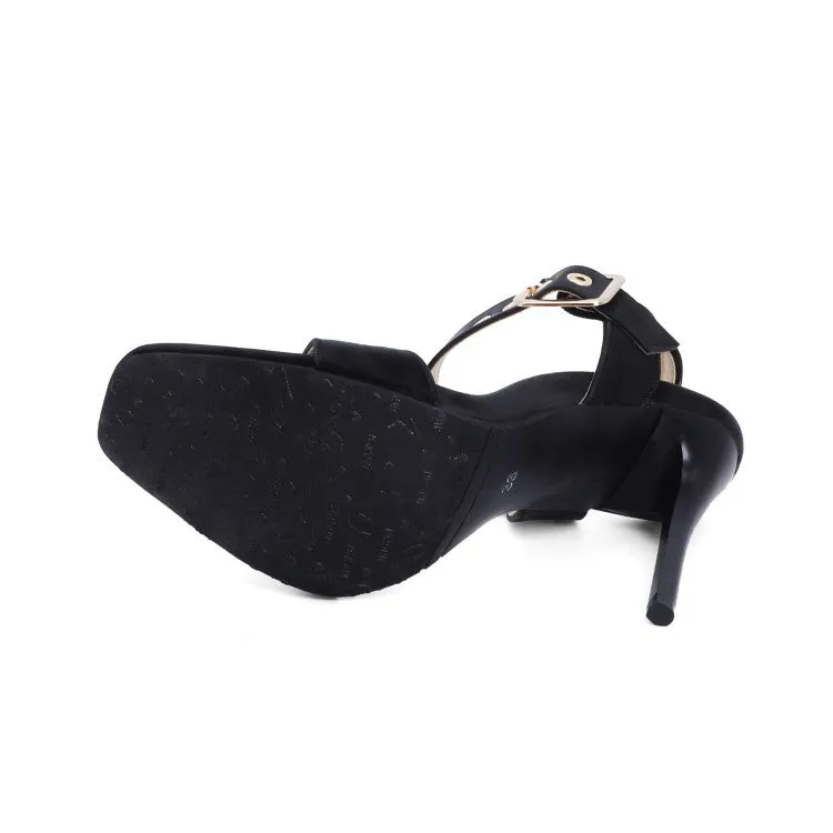 Women's Buckle High Heel Stiletto Sandals