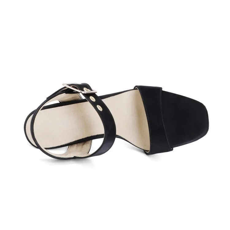 Women's Buckle High Heel Stiletto Sandals