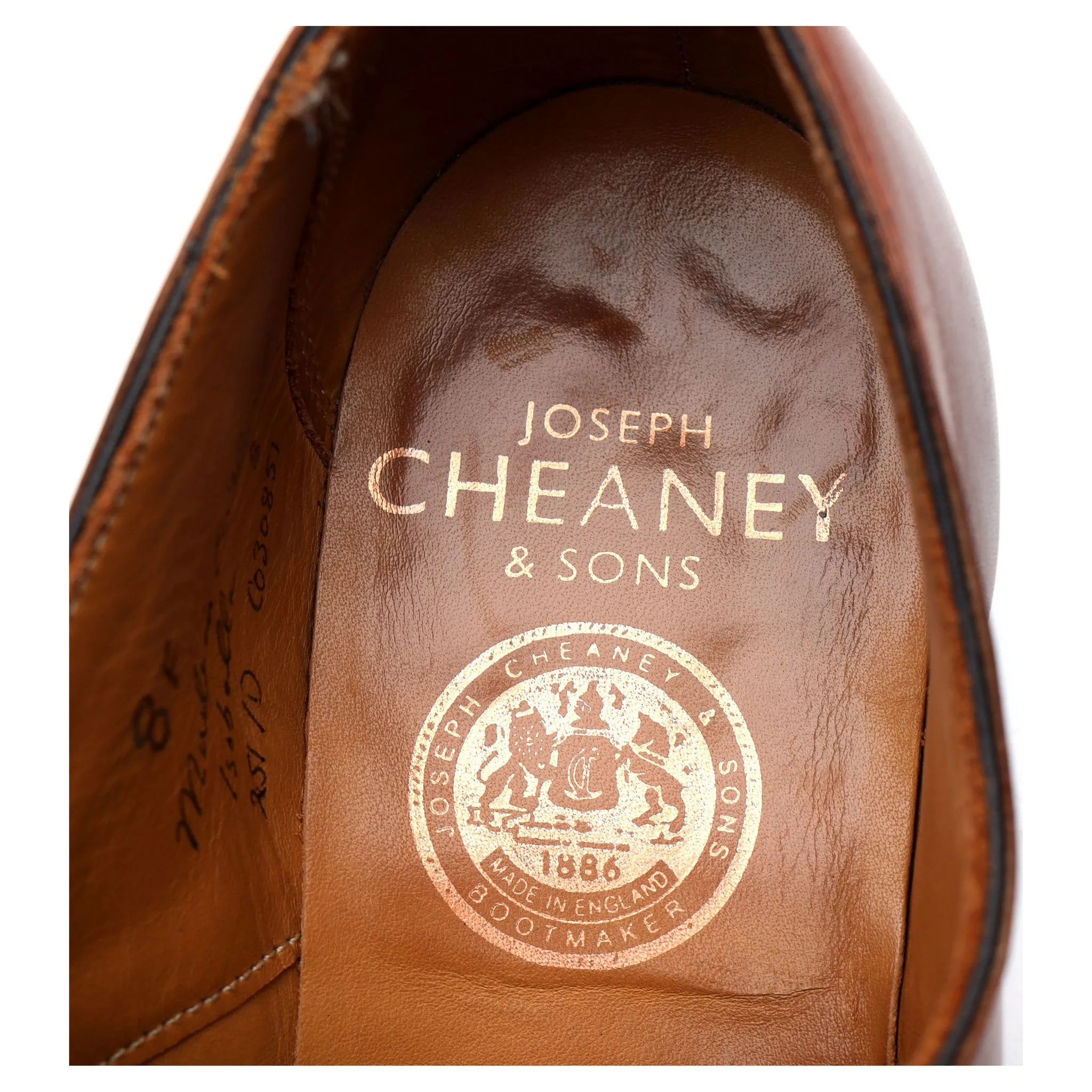 Women's 'Isobella' Tan Brown Leather Wholecut Oxford UK 8 D