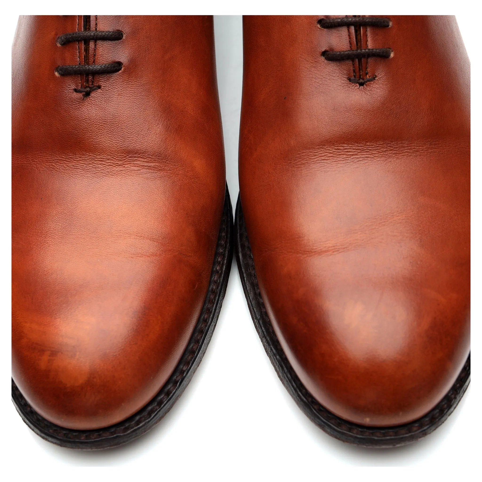 Women's 'Isobella' Tan Brown Leather Wholecut Oxford UK 8 D
