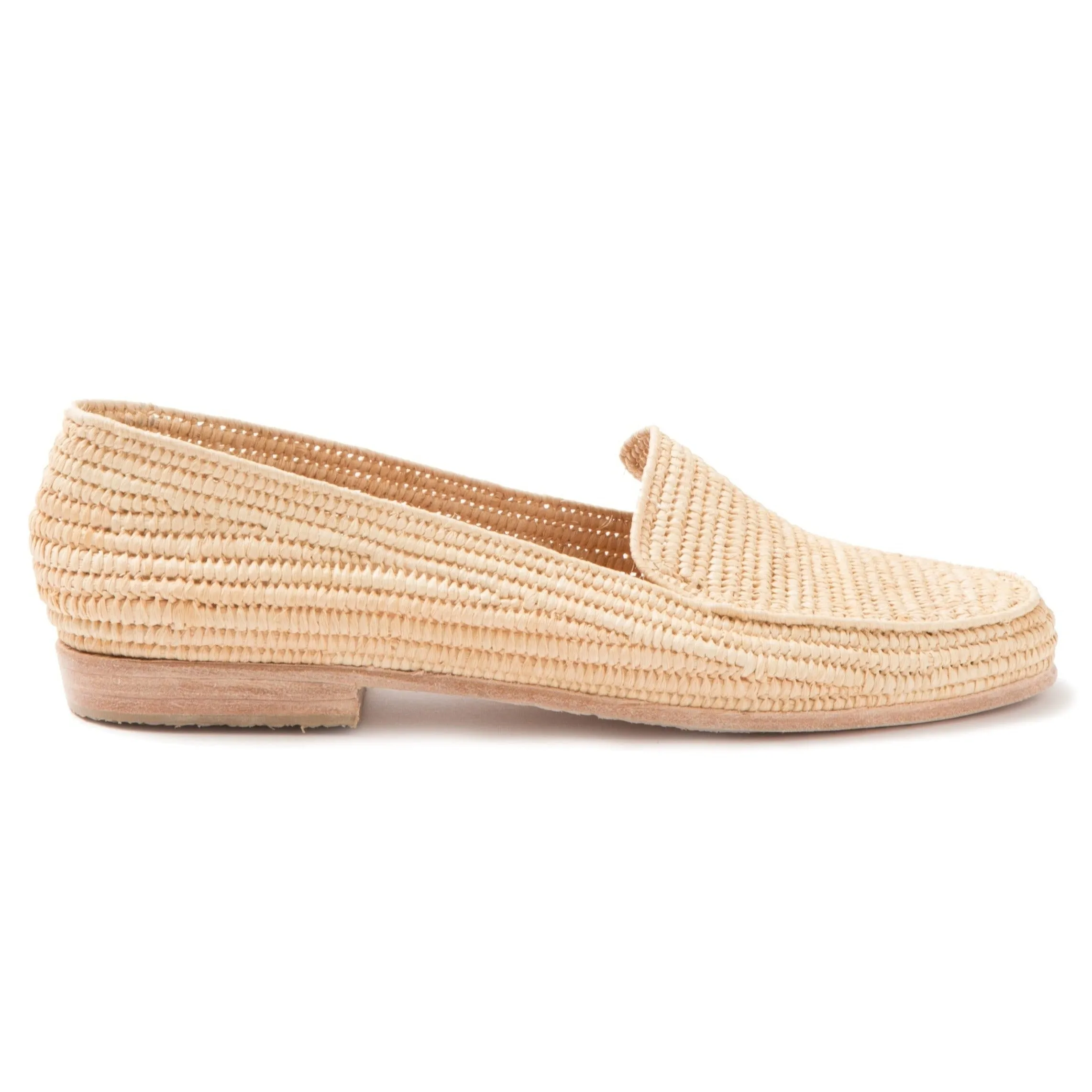 Women's Raffia Loafers (Natural)