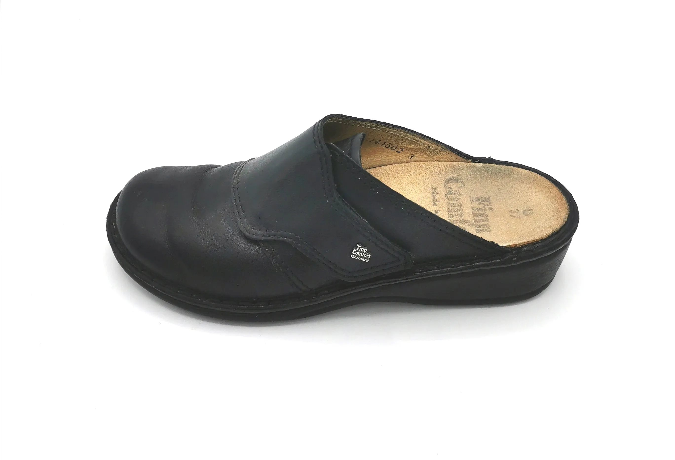 WOMENS SIZE 7 / 37 - FINN COMFORT, 'Aussee Nappa Seda' Slip-On Mules VGUC B9