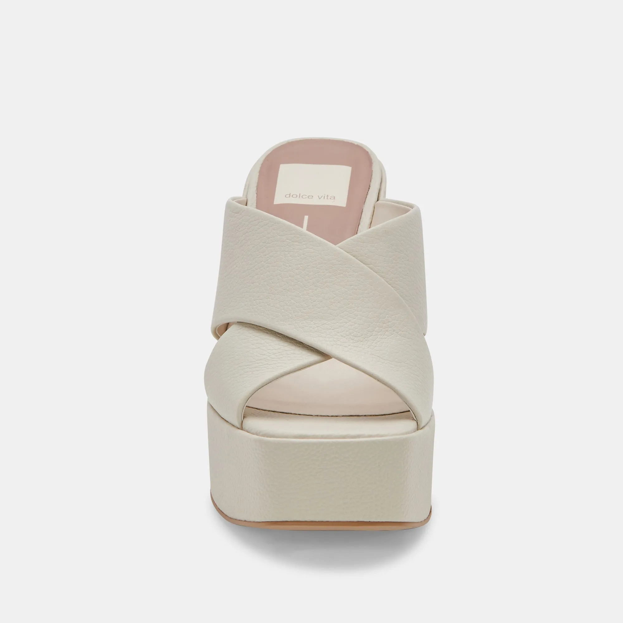 WONDER HEELS IVORY LEATHER - re:vita