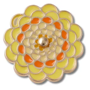 Yellow Spinner Flower Jibbitz