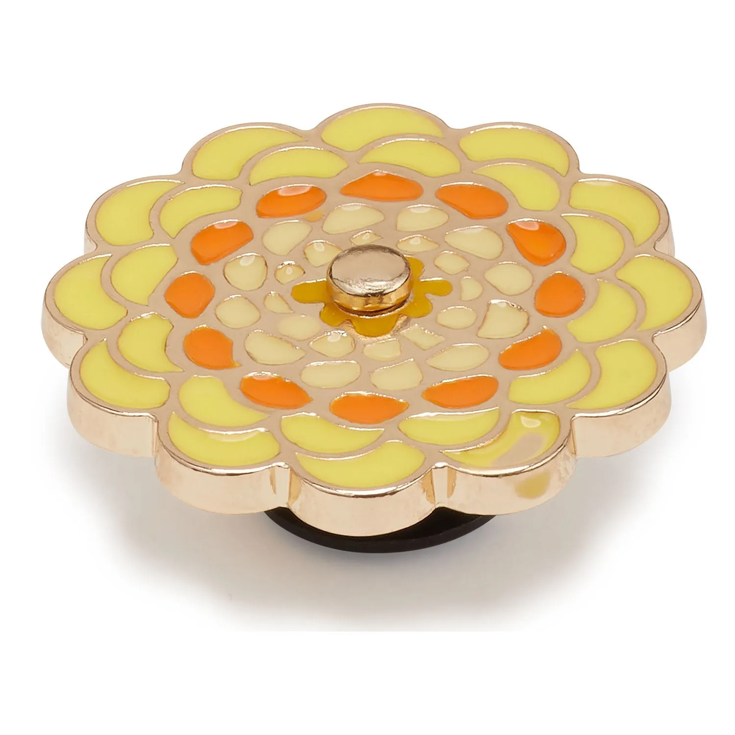 Yellow Spinner Flower Jibbitz