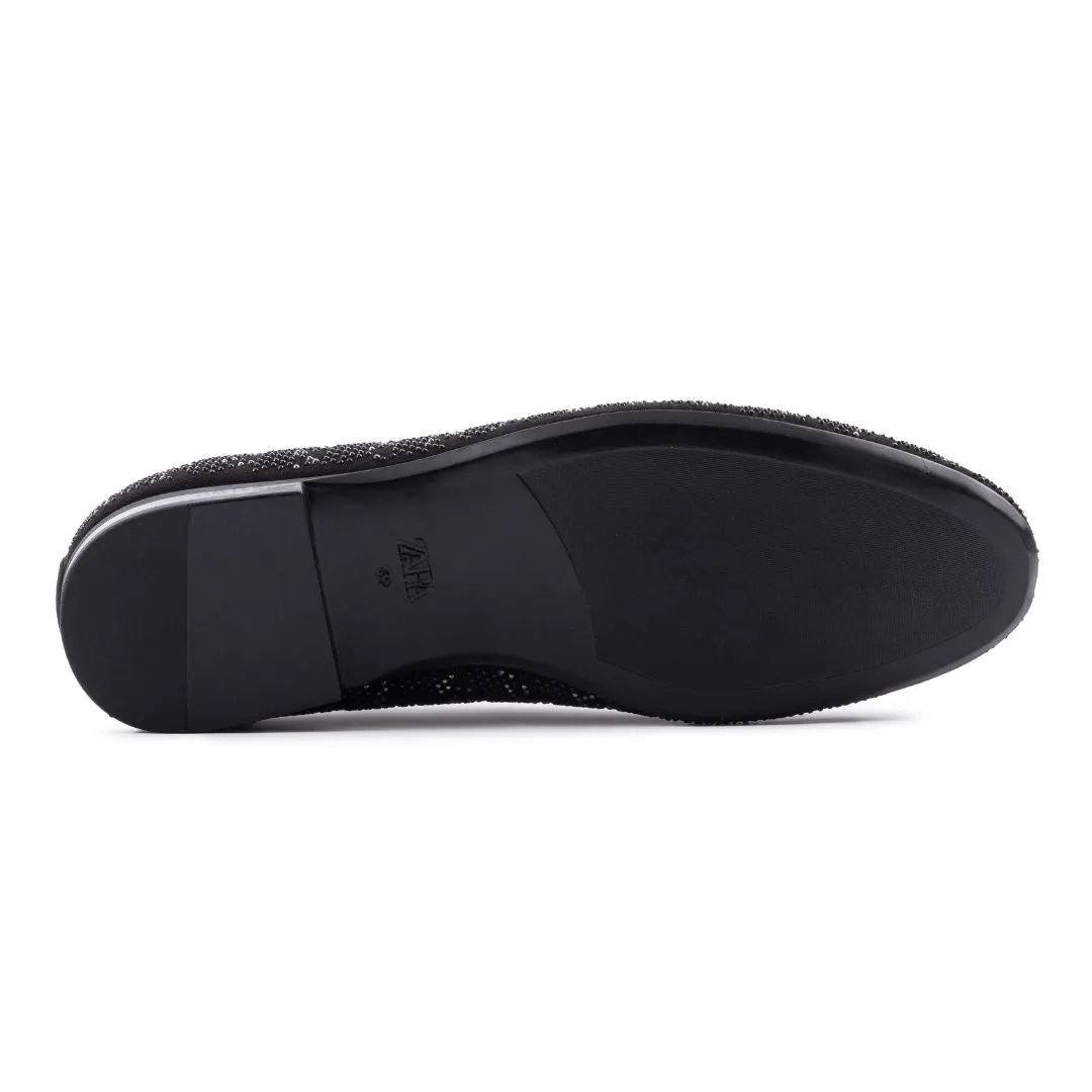 ZARA LEATHER FINISH LOAFERS 2636-820-040-BLK